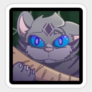 Jayfeather and his stick Sticker